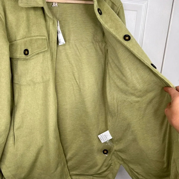 Thread & Supply Women's Sage Green Shacket Size S Button-Up Casual Jacket - Picture 6 of 13